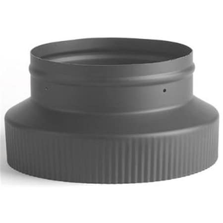 Integra Miltex Selkirk Corporation 2846B 6 Inch  Female To 8 Inch  Male Heat-fab 22-ga Welded Black Stovepipe Reducer  Male End Is Crimped 21180